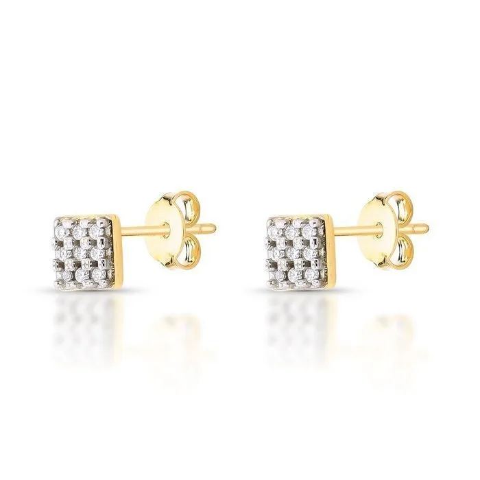 Earrings - 14 kt. Yellow gold - 0.22ct. tw. Diamond (Natural) - 2.037