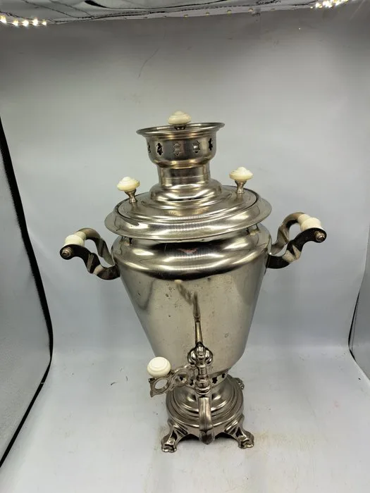 Samovar - Brass, varnished - Russian samovar