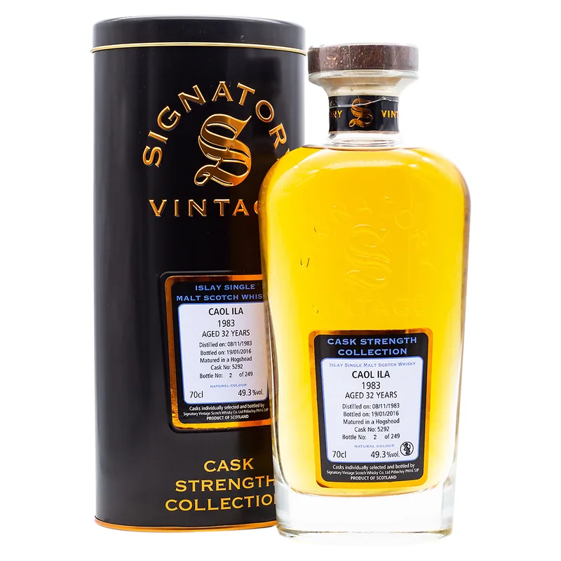 Signatory Vintage Caol Ila Aged 32 Years 1983/2016 Cask 5292 Islay Single Malt Scotch Whisky (70cl, 49.3%)
