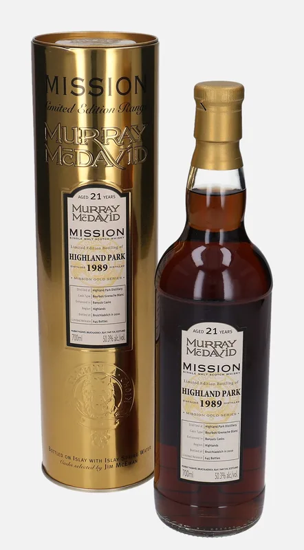 Highland Park – 1989 21 Year Old Murray McDavid Mission Gold Series