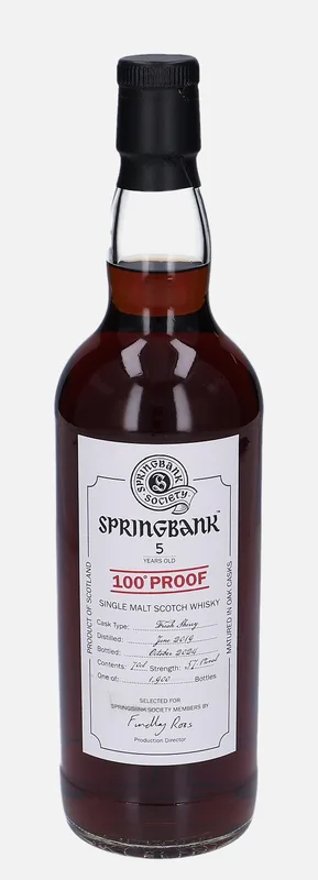 Springbank – 100° PROOF 2019 5 Year Old