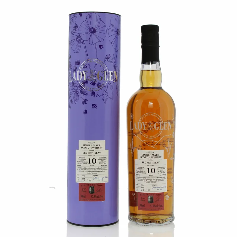 Secret Islay – 2009 10 Year Old Single Cask #7C Lady of the Glen