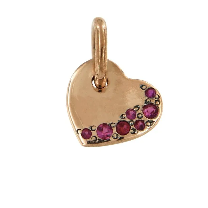 Dodo - Pendant - 9 kt. Rose gold - 0.11ct. tw. Ruby