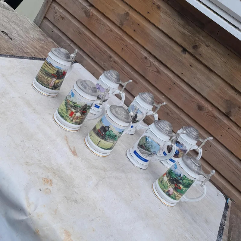 Davenport Golden Age of Steam Ltd Edition railway themed steins