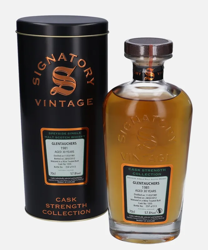 Glentauchers – 1981 30 Year Old Signatory Vintage Scotch Whisky Co. Cask Strength Collection