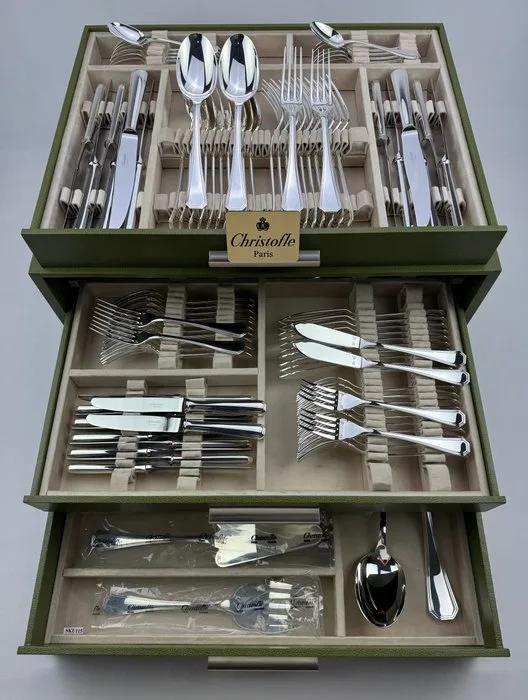 Christofle - Table service for 12 (126) - America - Silverplated