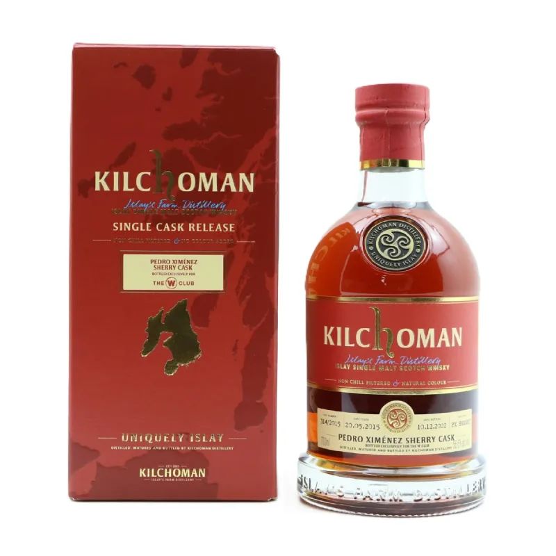 Kilchoman – 7 Year Old 2015 Single Pedro Ximenez Sherry Cask #314 (2022) (70cl, 56.6%)