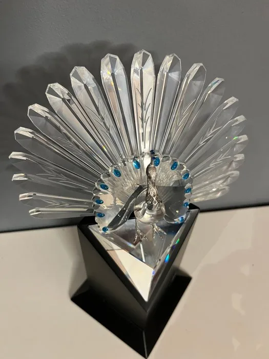 Swarovski - Adi Stocker - Figure - Limited edition 1998 peacock (le10000) 218123 - Crystal, Metal