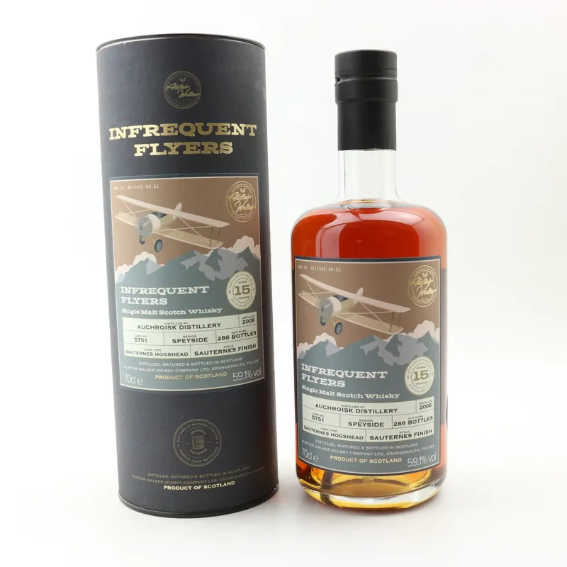 Auchroisk – 2006 15 Year Old Infrequent Flyers (70cl, 59.1%)