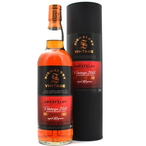 Aberfeldy – 10 Year Old Small Batch Edition 10 Oloroso Sherry Cask, Signatory (70cl, 48.2%)