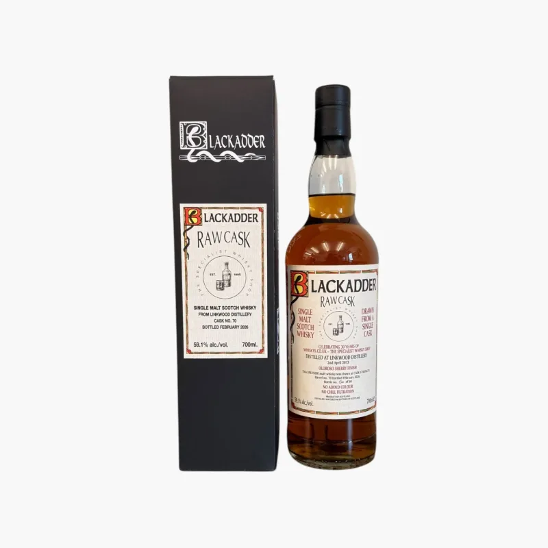 Blackadder Raw Cask Linkwood 12 Year Old Oloroso Sherry Finish, Cask #70 (30th Anniversary)