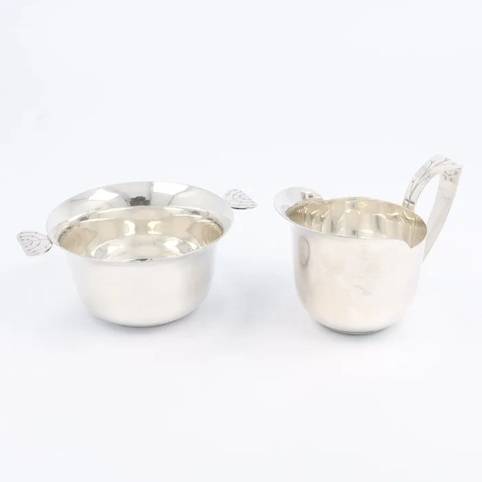 Zilverfabriek Voorschoten - Sugar and cream set (2) -.833 silver
