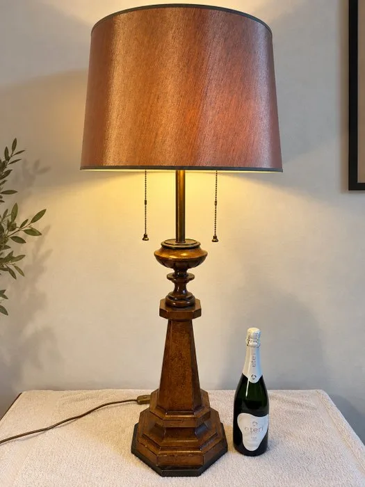 Stiffel - Table lamp - Wood, Metal, Textile