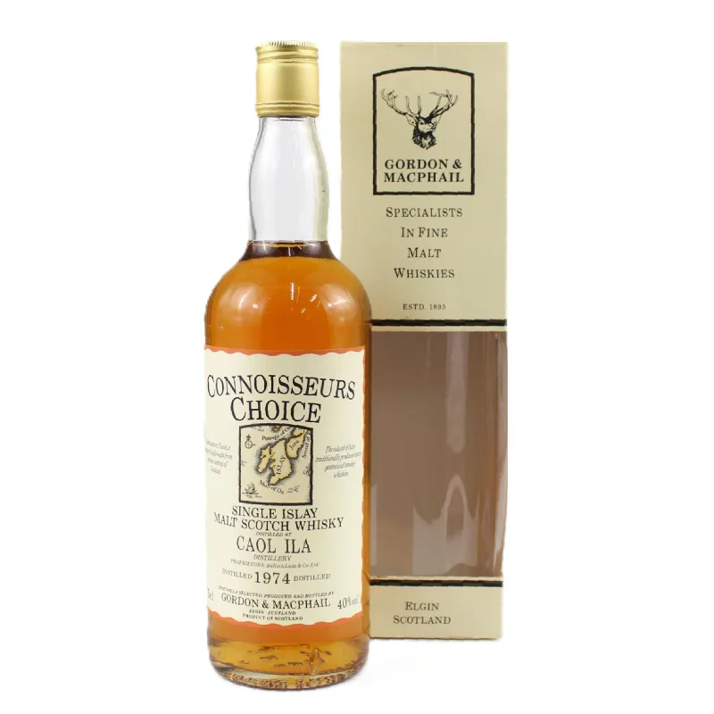 Caol Ila – 1974 Gordon & MacPhail Connoisseurs Choice Old Map Label Islay Single Malt Scotch Whisky (1989) (75cl, 40%)