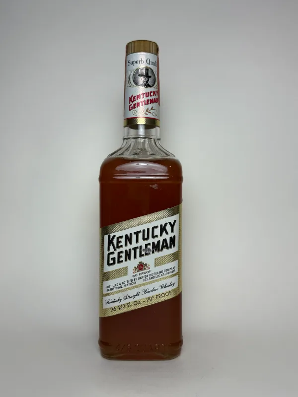 Barton's Kentucky Gentleman Straight Bourbon Whiskey, Bottled 1974