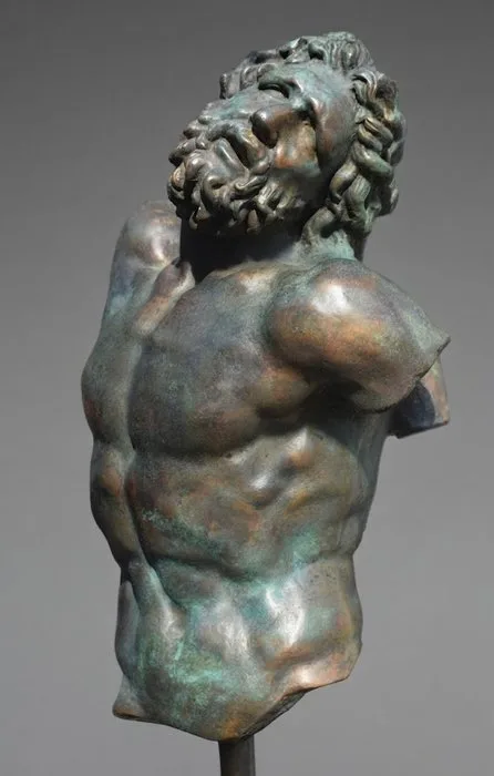 Sculpture, Torso del Laocoonte - 54 cm - Bronze