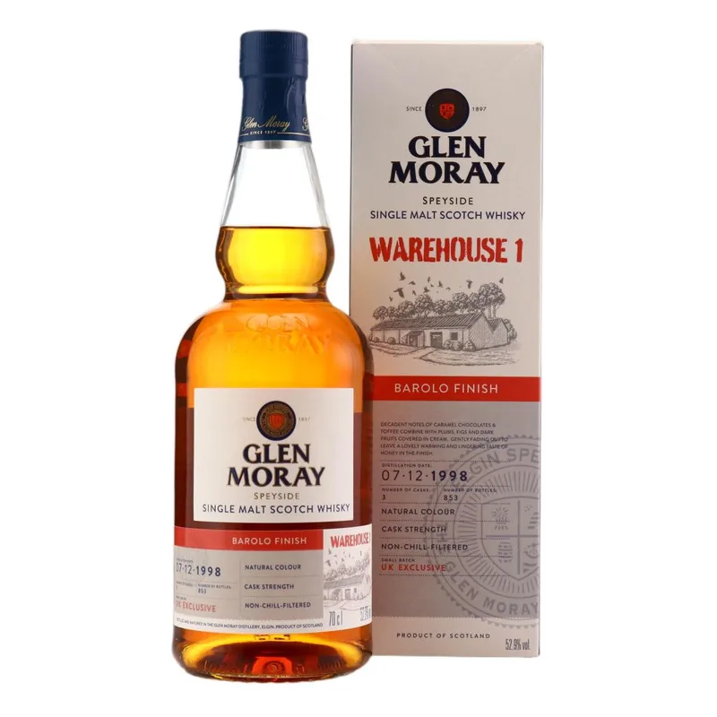 Glen Moray – 1998 Warehouse 1 Barolo Finish