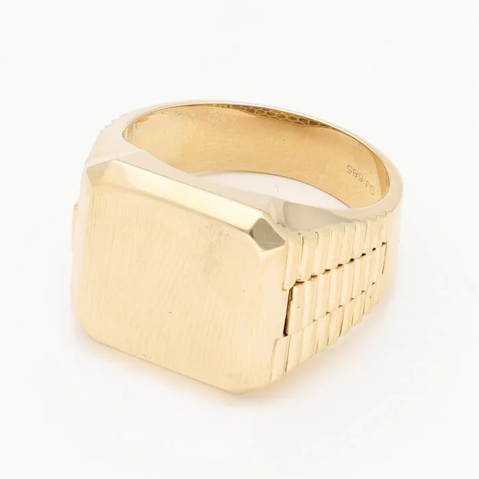 Ring - 14 kt. Yellow gold - Seal