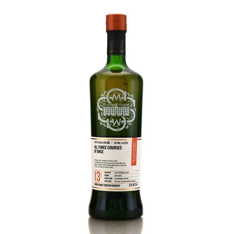 Macallan – 13 Year Old 2008 SMWS Single Sherry Cask 24.166 Ex-Bourbon Finish All Three Courses At Once Speyside Single Malt Scotch Whisky (2021) (70cl, 62.9%)