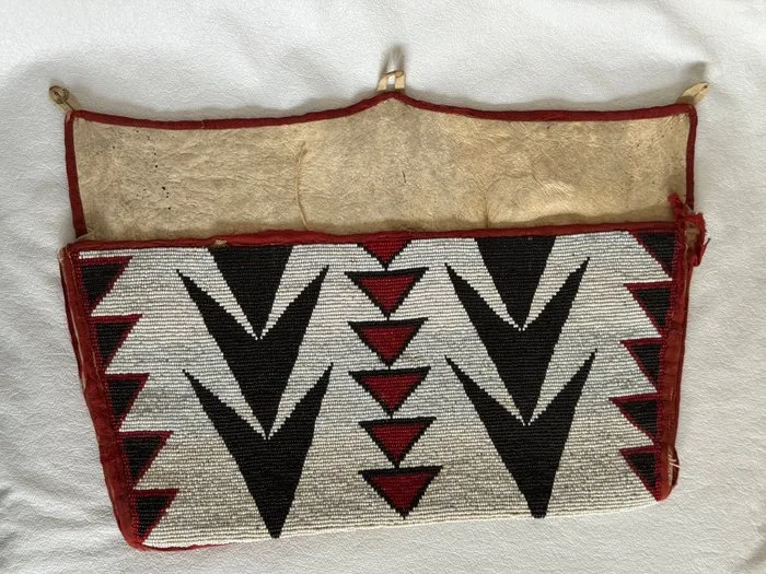 Bag with glass bead trim - Plains Region - U.S