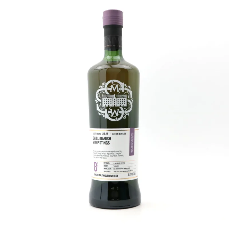 Penderyn – 8 Year Old 2014 SMWS Single 1st Fill Moscatel Butt Finish 128.27 Chilli Danish Wasp Stings