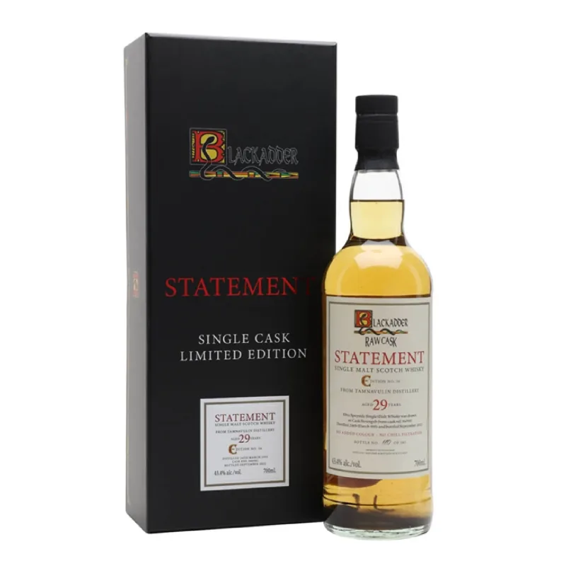 Tamnavulin – 29 Year Old 1993 Black Adder Raw Cask Single Sherry Butt #960961 (2022)