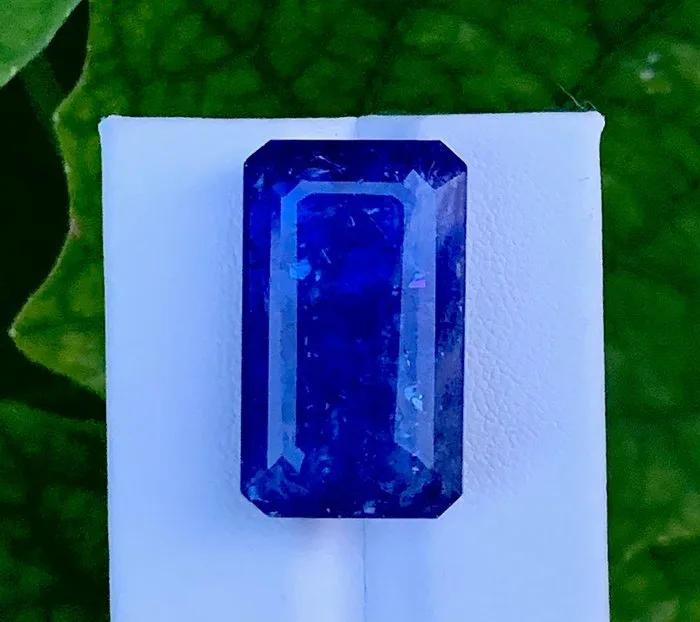 1 pcs Blue Tanzanite - 34.55 ct - International Colored Gemstone Association (ICA GemLab)