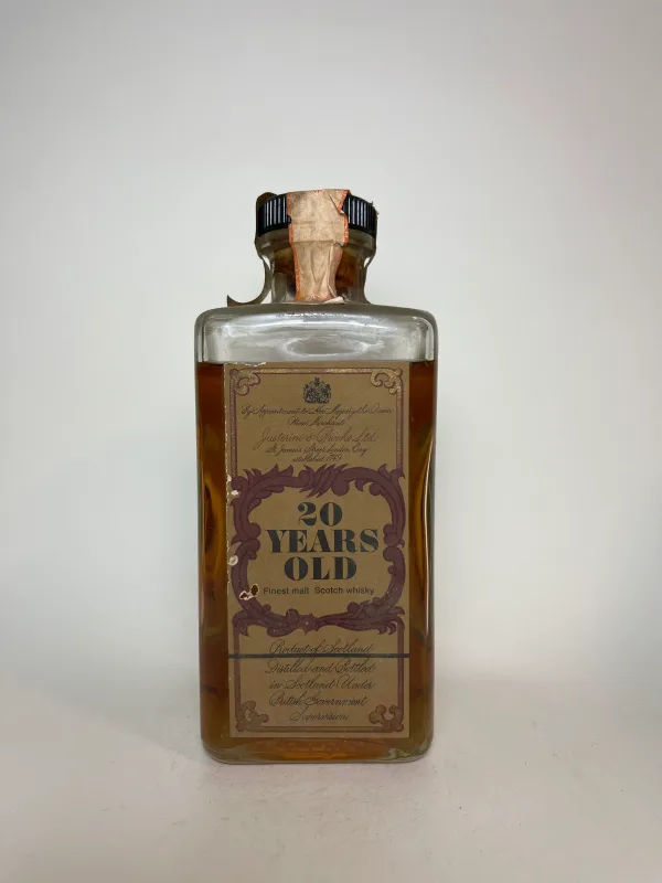 Justerini & Brooks 20 Year Old Blended Scotch Whisky - 1970s (75cl, 43%)