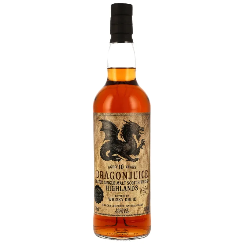 Dragonjuice Highlands Peated 10 Year Old Batch #2 Whisky Druid (70cl, 50.2%)
