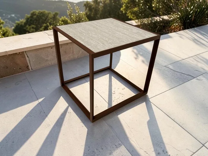 B&B Italia - Patricia Urquiola - Side table - "NEW" Canasta 13 - powder-coated steel / HPL