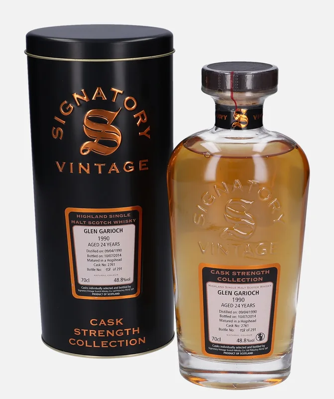 Glen Garioch – 1990 24 Year Old Signatory Vintage Scotch Whisky Co. Cask Strength Collection