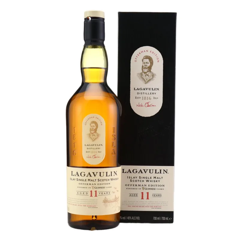Lagavulin – Offerman Edition 11 Year Old Finished in Guinness Casks (70cl, 46.00%)