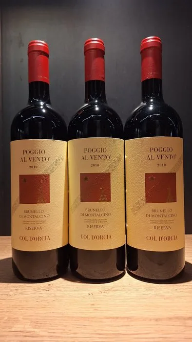 2010 Col d´Orcia, Poggio al Vento - Brunello di Montalcino, Tuscany Riserva - 3 Bottles (0.75L)