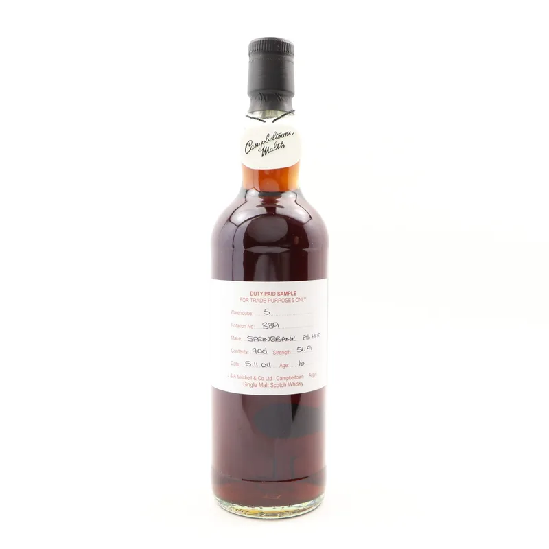 Springbank – 2004 16 Year Old Duty Paid Sample (70cl, 56.9%)