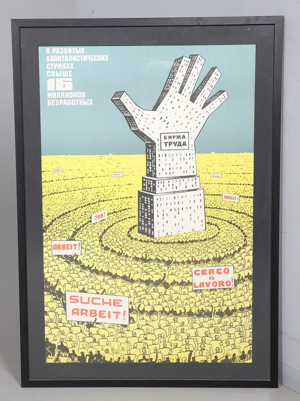 A 1970s Soviet Union Political Poster