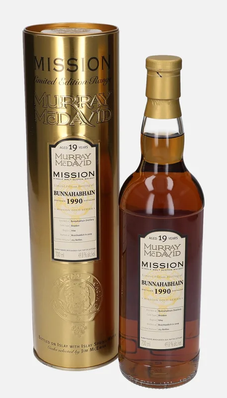 Bunnahabhain – 1990 19 Year Old Murray McDavid Mission Gold Series