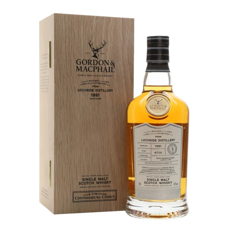 Lochside – 31 Year Old 1991 Gordon & MacPhail Connoisseurs Choice Recollection Series 2 Single Refill Bourbon Barrel (2023)