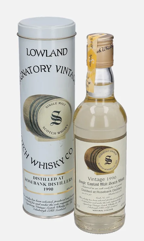 Rosebank – 1990 10 Year Old Signatory Vintage Scotch Whisky Co.