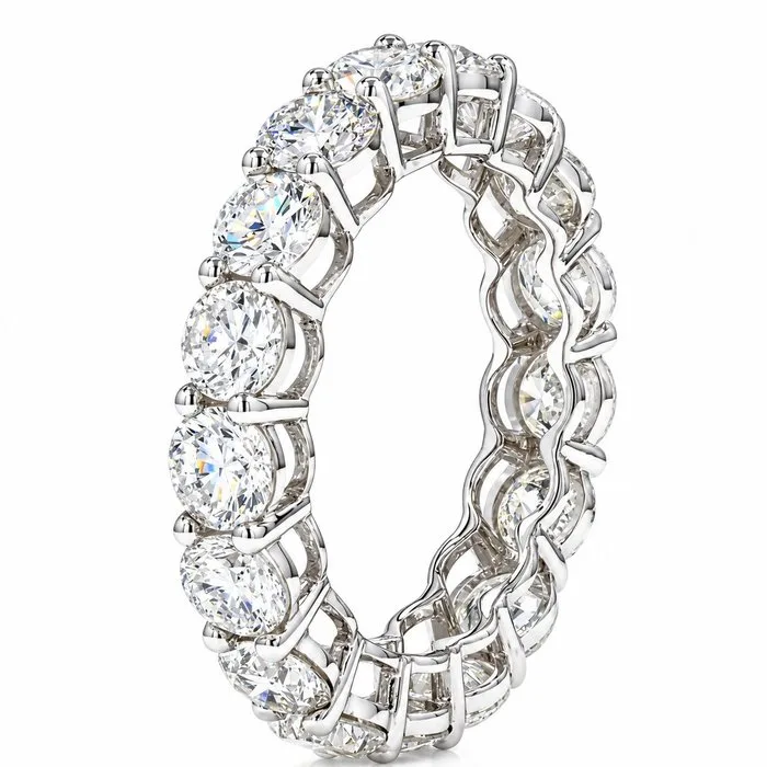 Ring - 14 kt. White gold - 3.14ct. tw. Diamond (Lab-grown)