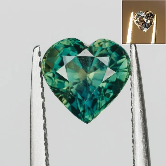 1 pcs Blue, Green, Violet Sapphire - 2.15 ct - Gemological Institute of America (GIA) - Color Change
