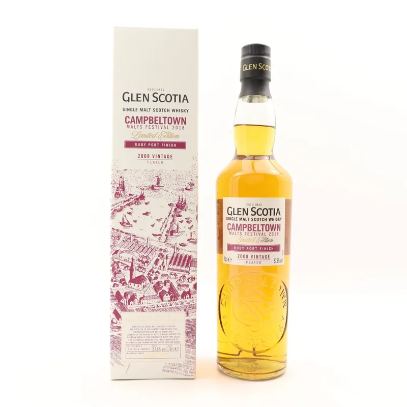 Glen Scotia – 2008 Ruby Port Finish Campbeltown Malts Festival 2018 (70cl, 57.8%)