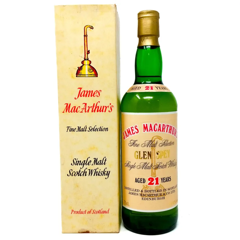 Glen Spey – 21 Year Old James MacArthur's Cask Single Malt Scotch Whisky
