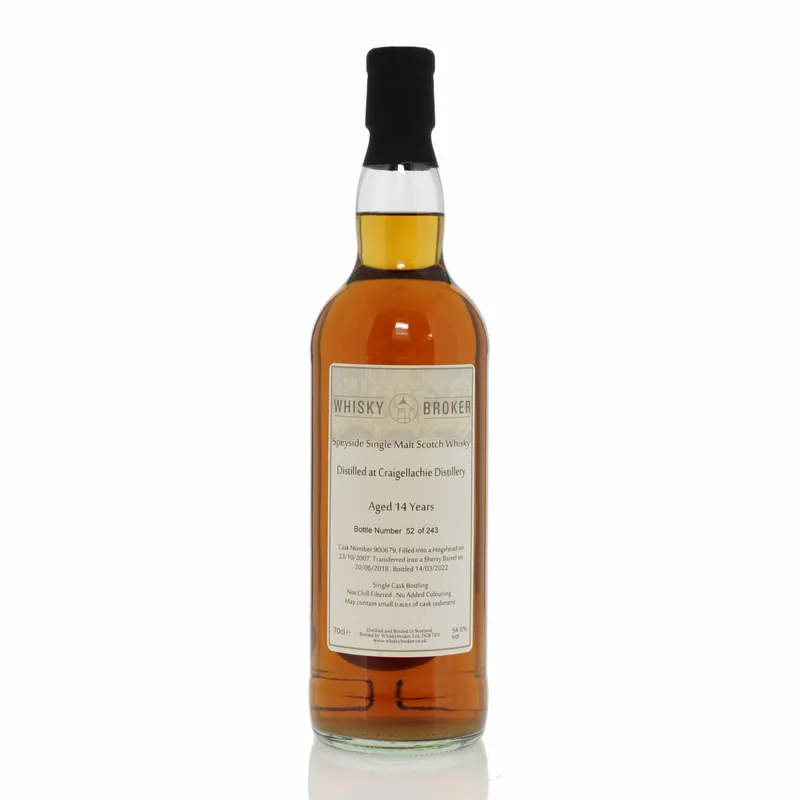 Craigellachie – 2007 14 Year Old Single Cask #900679 Whisky Broker