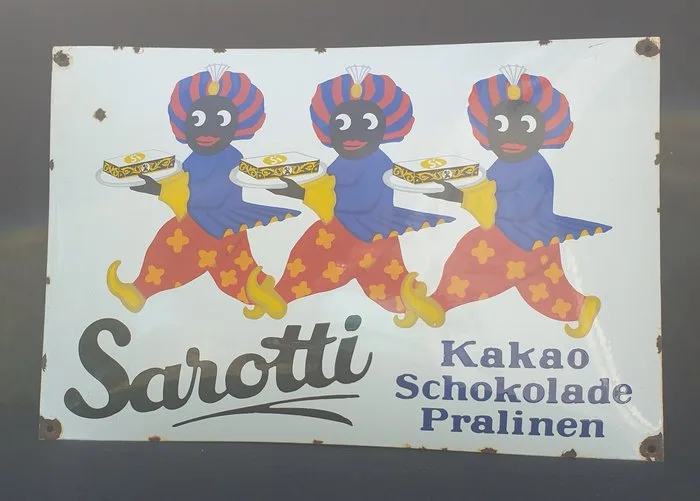 Aus Nachlass Originales großes 60 x 40 cm - Sarotti - Enamel sign - Metal, Enamel