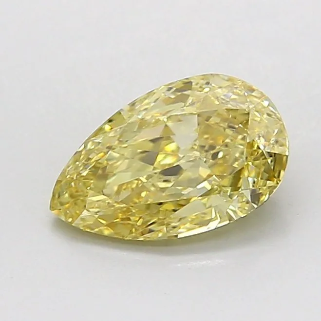 1 pcs Diamond (Natural coloured) - 1.03 ct - Pear - Fancy Brownish Yellow - VS2 - Gemological Institute of America (GIA)