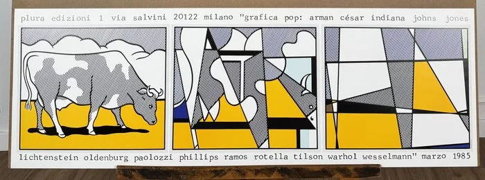 Roy Lichtenstein - Cow Going Abstract, (Plura Edizioni Milano 1985)