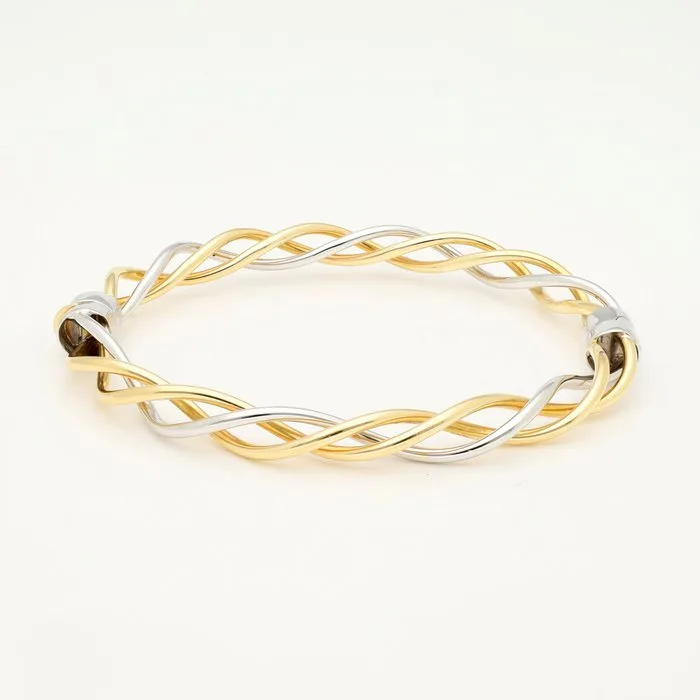 Bracelet - 18 kt. Yellow gold, White gold
