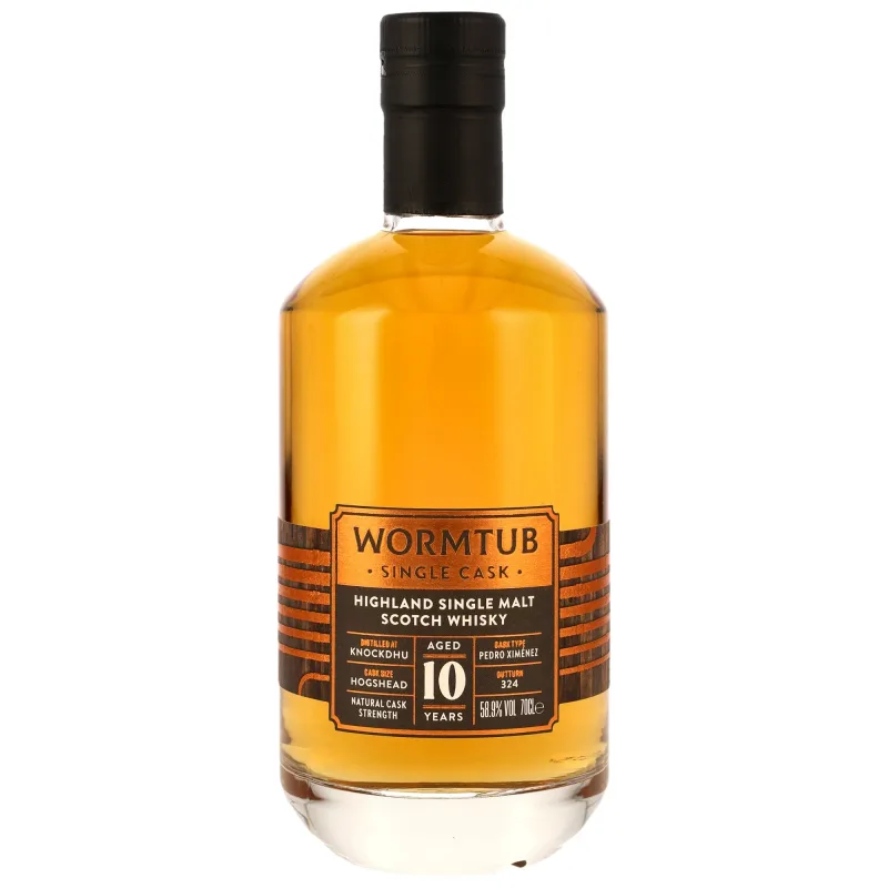 Knockdhu 10 Year Old Wormtub Single Cask - PX Sherry Hogshead Cask Strength (That Boutique-y Whisky Company)