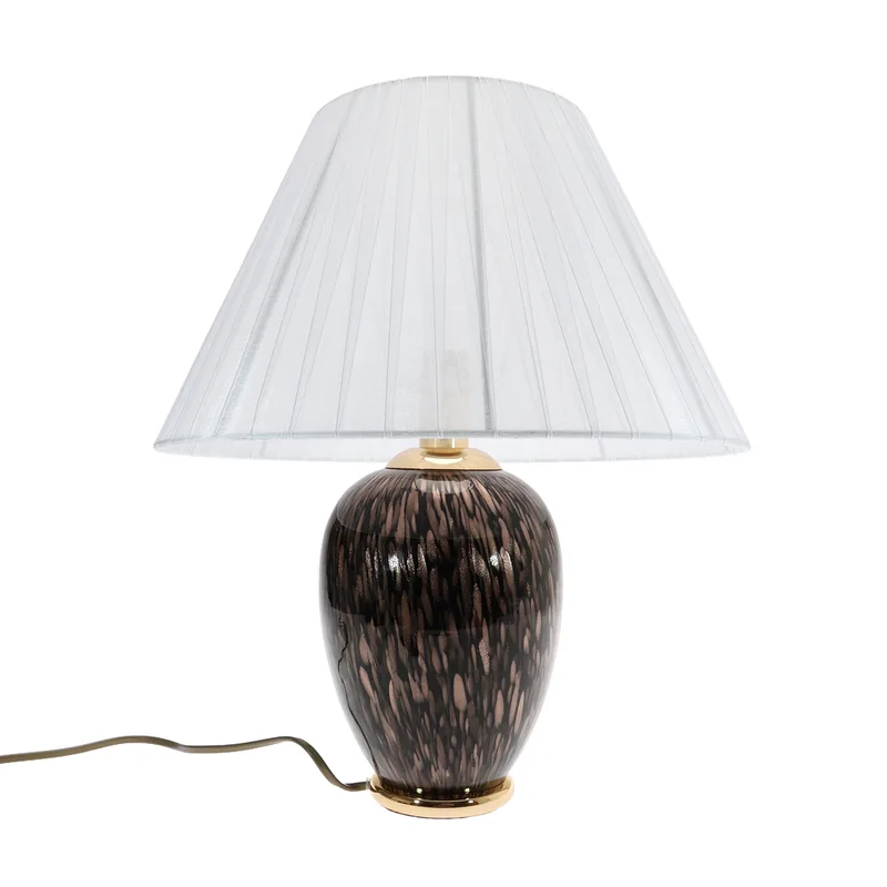 Italian 1970s Vicenzo Nason "Avventurina" Murano Glass Table Lamp