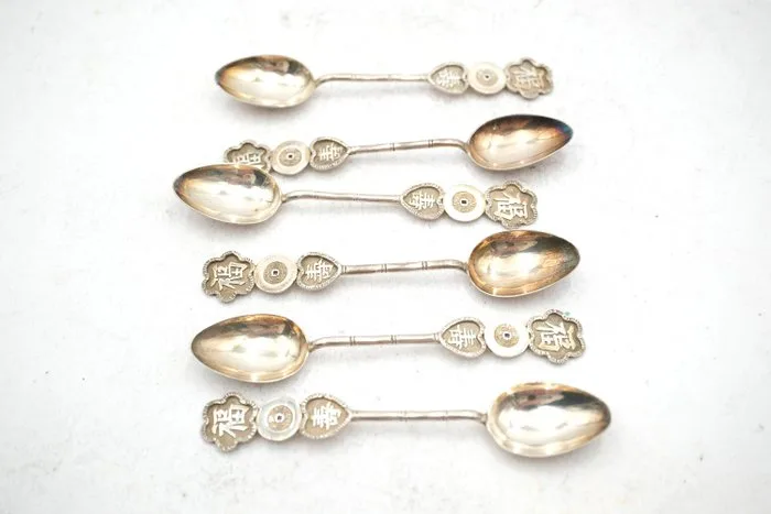 Spoon -.925 silver - Chinese spoons Hong Kong